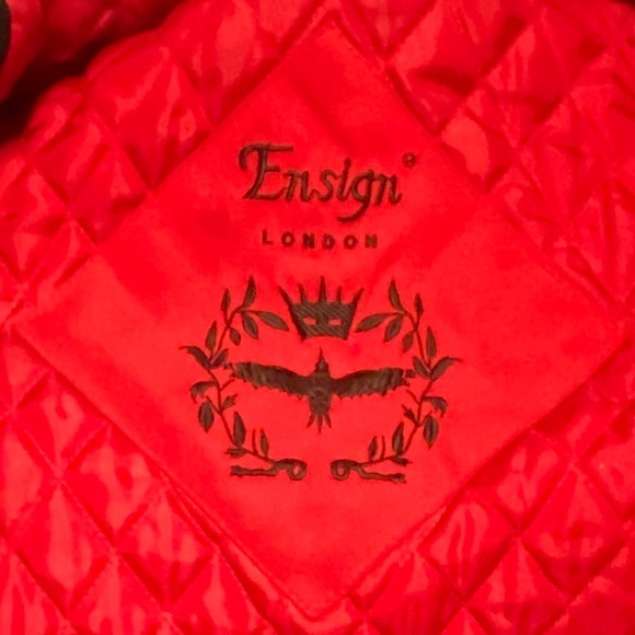 ENSIGN LONDON 3/4 Red & Black Drawstring Coat, GUC - Picture 9 of 14